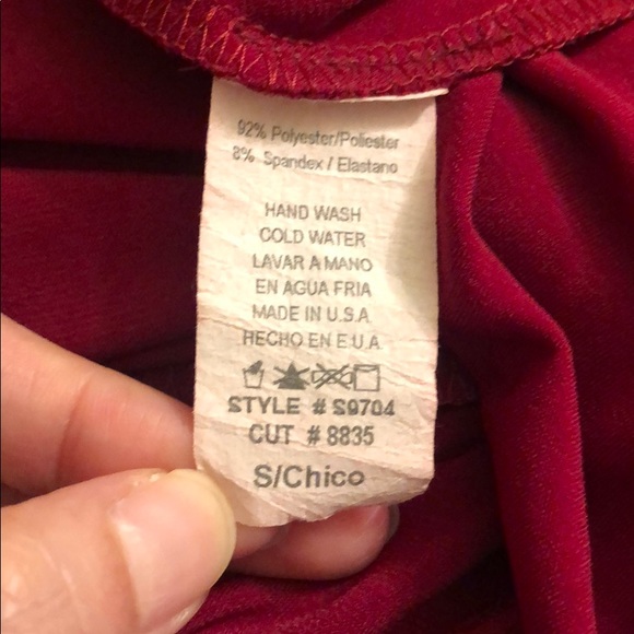 💋 Red super stretchy papaya skirt size small - Picture 4 of 4